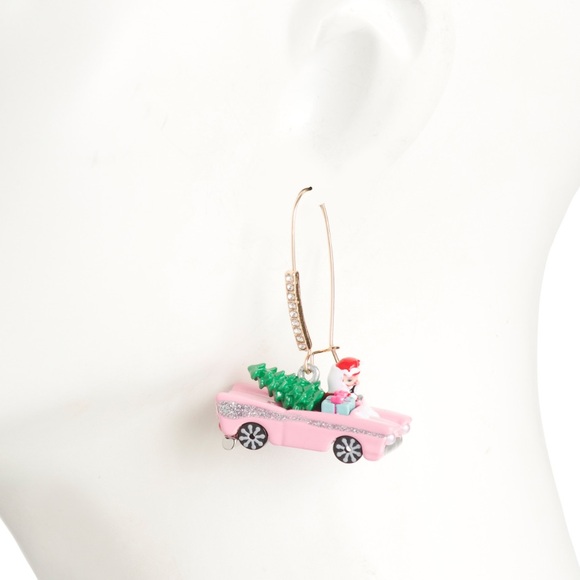 Betsey Johnson Santa in pink caddy - Picture 6 of 7